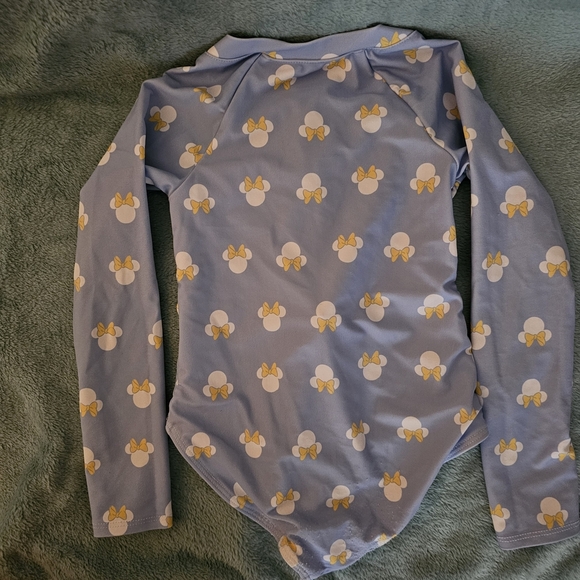Disney Minnie Mouse Blue and Yellow Kids One Piece - Picture 4 of 6